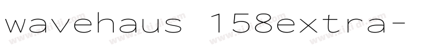 wavehaus 158extra字体转换